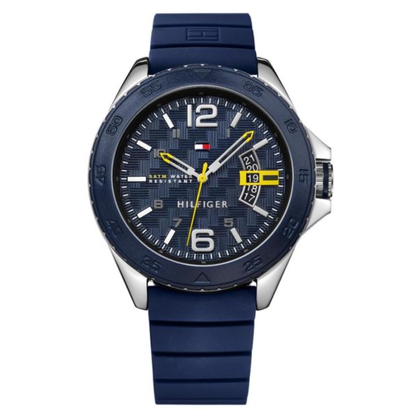Tommy Hilfiger Cody Watch For Men with Blue Silicone Strap Tommy Hilfiger Cody Watch For Men with Blue Silicone Strap