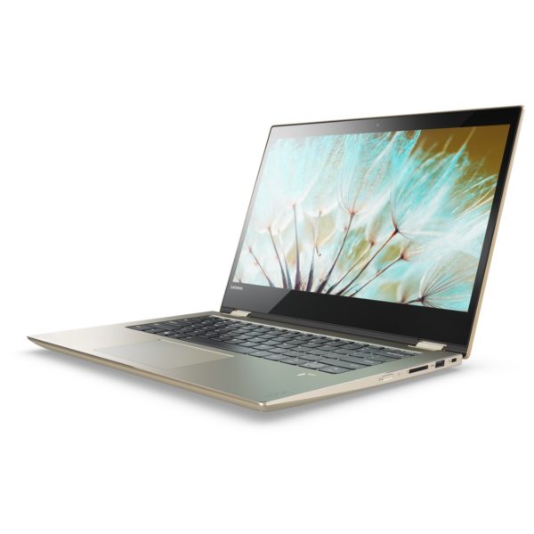 Lenovo Yoga 520 Convertible Touch Laptop - Core i3 2.2GHz 4GB 1TB Shared Win10 14inch FHD Gold Lenovo Yoga 520 Convertible Touch Laptop - Core i3 2.2GHz 4GB 1TB Shared Win10 14inch FHD Gold
