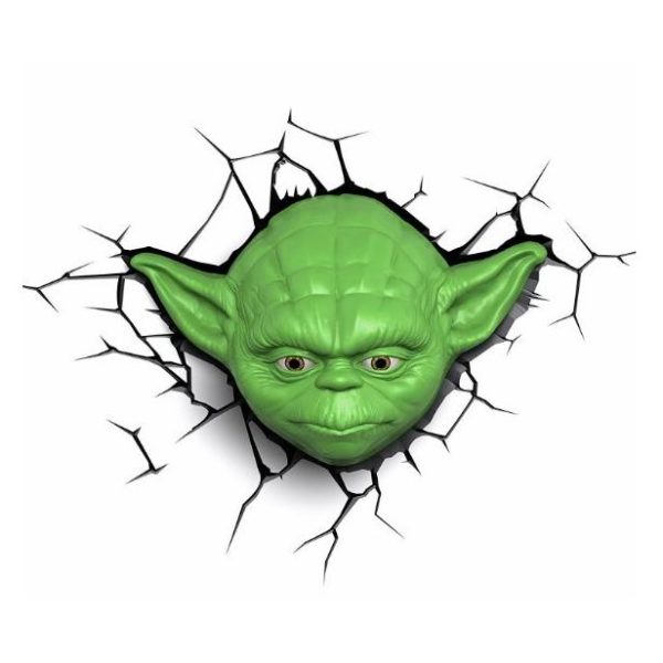 3DLightFX Star Wars Yoda Face 3D Decor Wall Light 50002 3DLightFX Star Wars Yoda Face 3D Decor Wall Light 50002