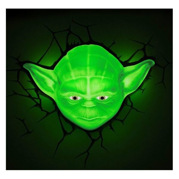 3DLightFX Star Wars Yoda Face 3D Decor Wall Light 50002 3DLightFX Star Wars Yoda Face 3D Decor Wall Light 50002
