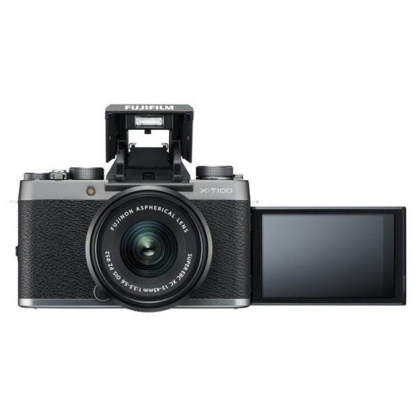 Fujifilm X-T100 Mirrorless Digital Camera Dark Silver With XC 15-45mm f/3.5-5.6 OIS PZ Lens Fujifilm X-T100 Mirrorless Digital Camera Dark Silver With XC 15-45mm f/3.5-5.6 OIS PZ Lens