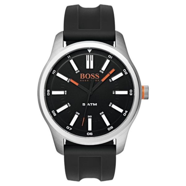 Hugo Boss Dublin Watch For Men with Black Rubber Strap Hugo Boss Dublin Watch For Men with Black Rubber Strap