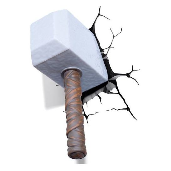 3DLightFX Thor Hammer 3D Decor Wall Light 64017 3DLightFX Thor Hammer 3D Decor Wall Light 64017