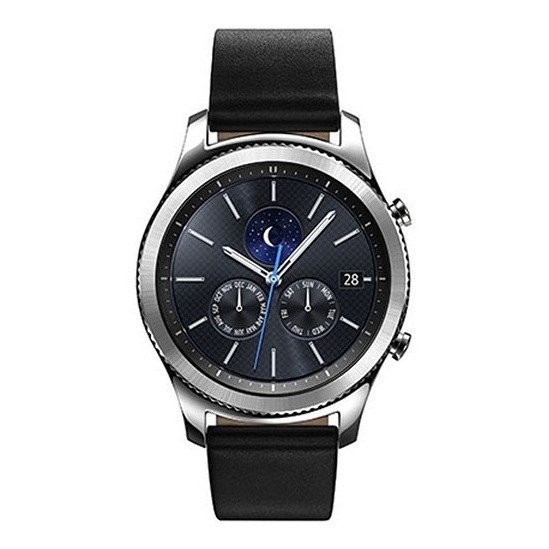 Samsung SM-R770 Gear S3 Universal Smartwatch Silver + ETYSA76MDEGAE Alligator Grain Leather Band Brown For Gear S3 Samsung SM-R770 Gear S3 Universal Smartwatch Silver + ETYSA76MDEGAE Alligator Grain Leather Band Brown For Gear S3