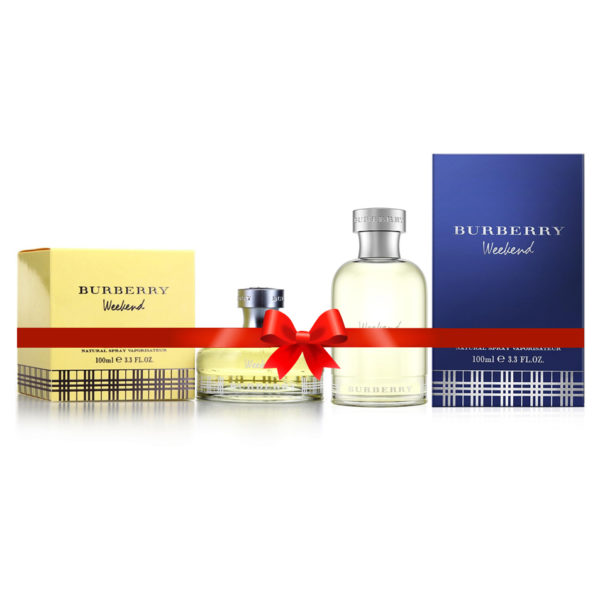 Burberry Weekend Perfume For Women 100ml Eau de Toilette + Burberry Weekend Perfume For Men 100ml Eau de Toilette Burberry Weekend Perfume For Women 100ml Eau de Toilette + Burberry Weekend Perfume For Men 100ml Eau de Toilette
