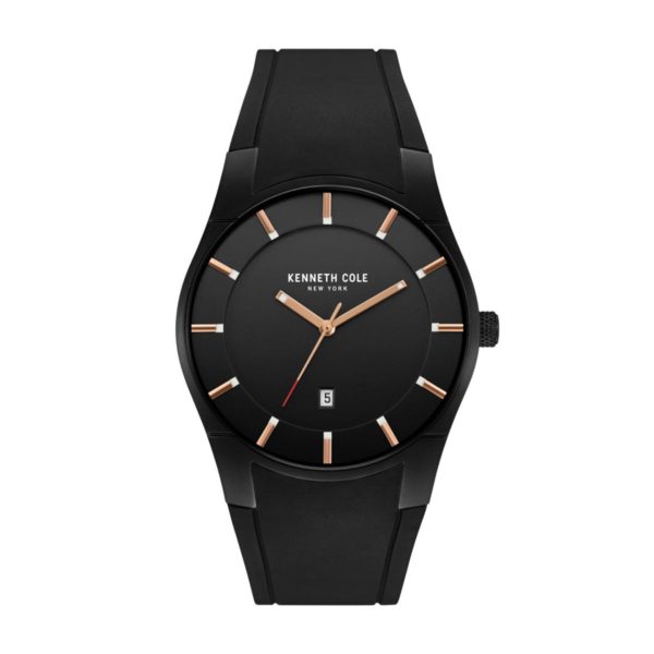 Kenneth Cole New York Watch For Men with Black Silicone Strap Kenneth Cole New York Watch For Men with Black Silicone Strap