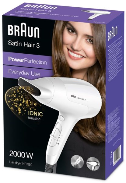 Braun Hair Dryer HD380 Braun Hair Dryer HD380