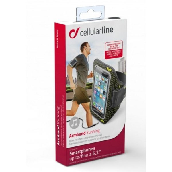Cellular Line Armband Microfiber Black ARMBANDFIT55K Cellular Line Armband Microfiber Black ARMBANDFIT55K