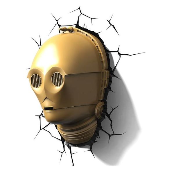 3DLightFX C3PO Star Wars 3D Decor Wall Light 50007 3DLightFX C3PO Star Wars 3D Decor Wall Light 50007