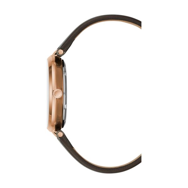 Kenneth Cole Transparency Watch For Women with Brown Dark Genuine Leather Strap Kenneth Cole Transparency Watch For Women with Brown Dark Genuine Leather Strap