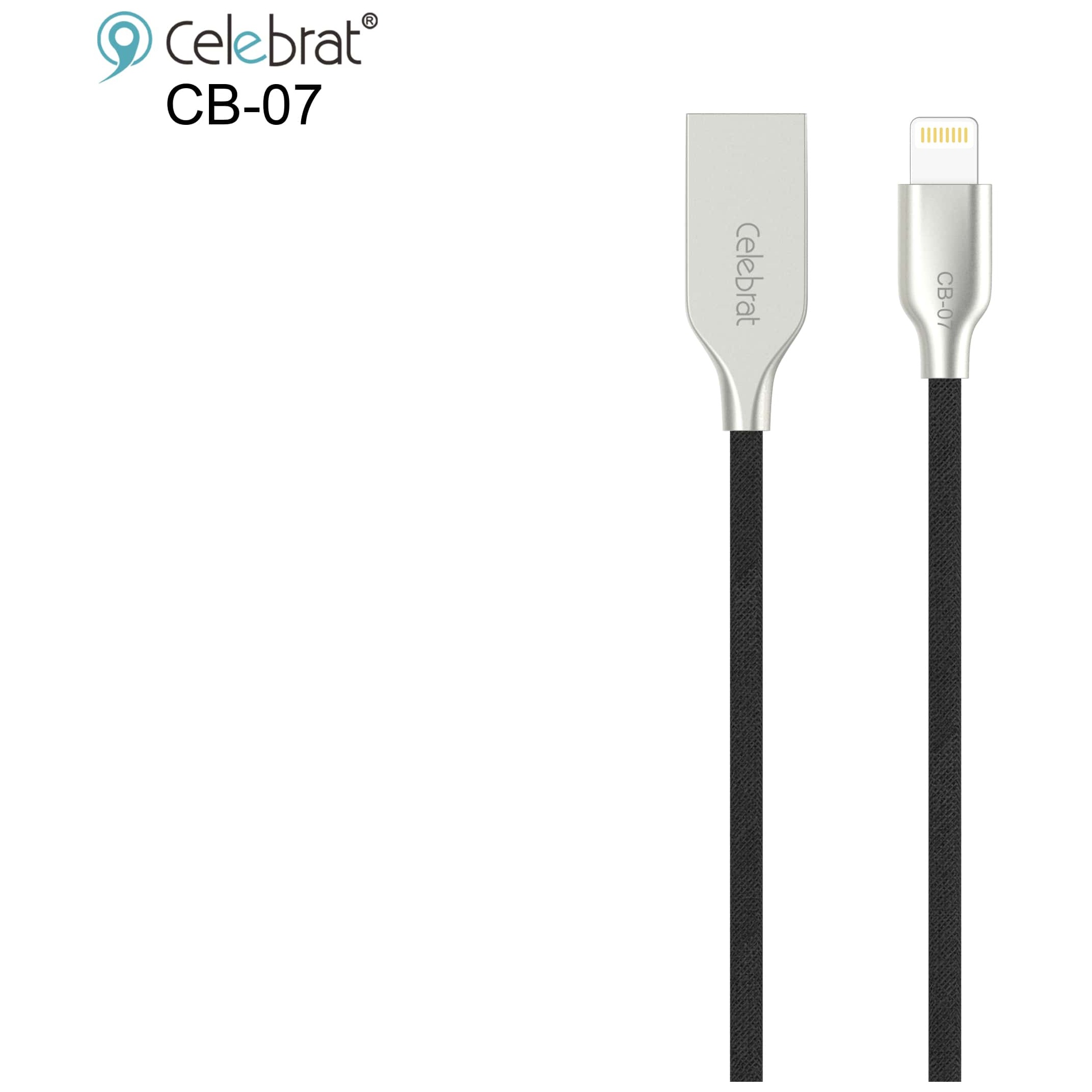 Celebrat CB07I Lightning Cable 1m Black