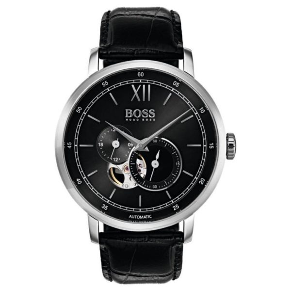 Hugo Boss Signature Collection Watch For Men with Black Leather Strap Hugo Boss Signature Collection Watch For Men with Black Leather Strap