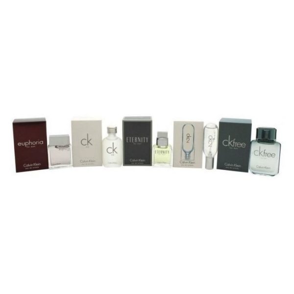 Calvin Klein Deluxe Frangrance 5in1 Mini Gift Set For Men (CK1 10ml EDT + Euphoria 10ml EDT + CK2 10ml EDT + CKFree 10ml EDT + Eternity 10ml EDT) Calvin Klein Deluxe Frangrance 5in1 Mini Gift Set For Men (CK1 10ml EDT + Euphoria 10ml EDT + CK2 10ml EDT + CKFree 10ml EDT + Eternity 10ml EDT)