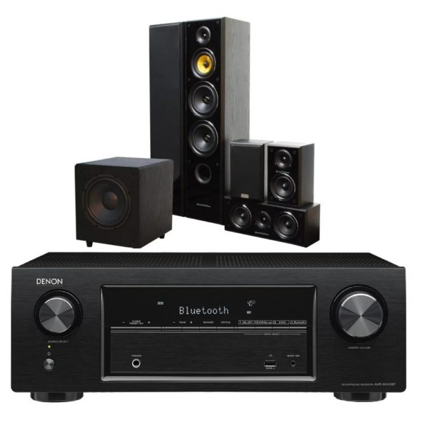 Denon AVRX540BT + Taga TAV506V2+TSW90V3 5.1 Home Theater Package Denon AVRX540BT + Taga TAV506V2+TSW90V3 5.1 Home Theater Package