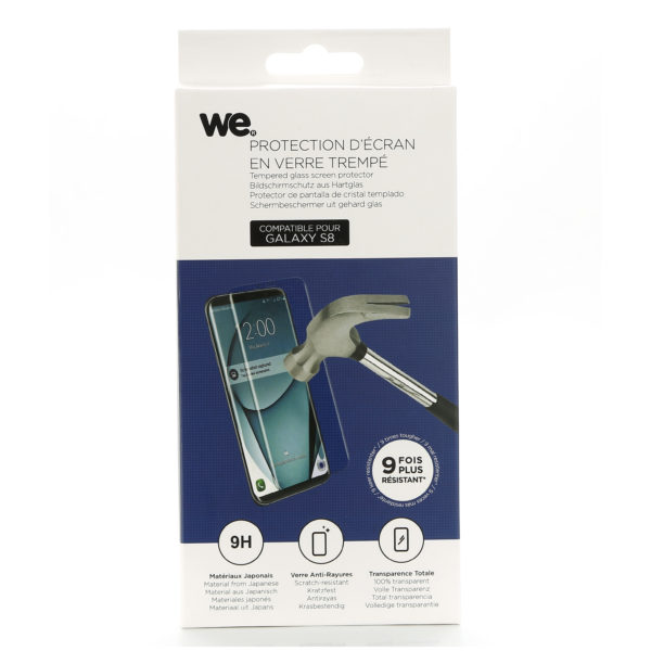 WE Tempered Glass Screen Protector For Samsung Galaxy S8 WE Tempered Glass Screen Protector For Samsung Galaxy S8
