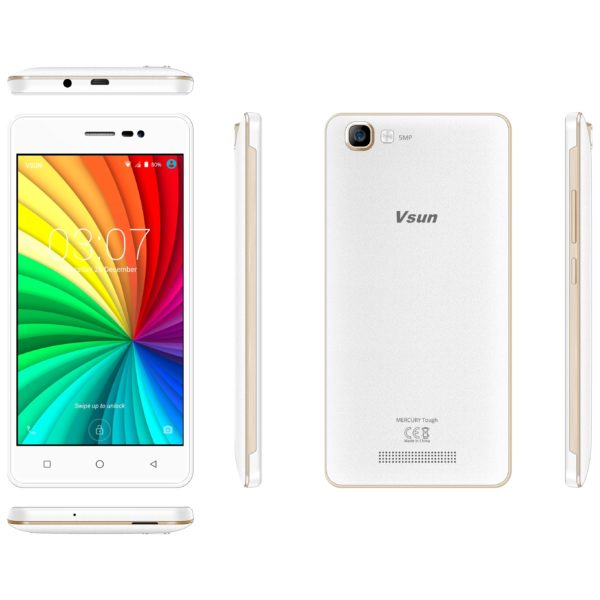 Vsun Mercury Tough 4G Dual Sim Smartphone 8GB White Vsun Mercury Tough 4G Dual Sim Smartphone 8GB White