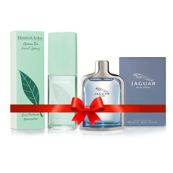 Elizabeth Arden Green Tea Perfume For Women 100ml Eau de Toilette + Jaguar Blue Perfume For Men 100ml Eau de Toilette Elizabeth Arden Green Tea Perfume For Women 100ml Eau de Toilette + Jaguar Blue Perfume For Men 100ml Eau de Toilette
