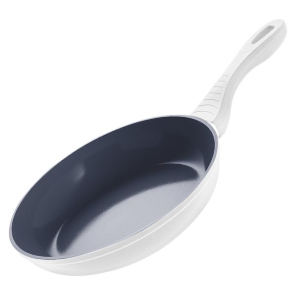 Lamart Cast Ceramic Frypan 22cm White/Grey LT1087 Lamart Cast Ceramic Frypan 22cm White/Grey LT1087