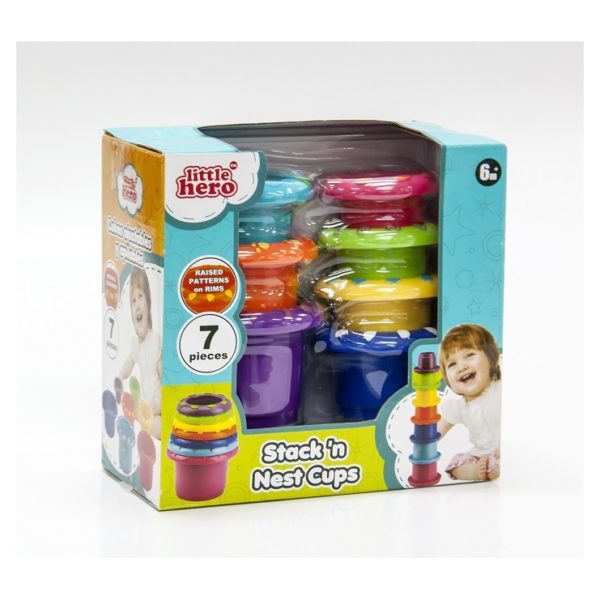Little Hero 3048 Stack n Nest Cups Toy Little Hero 3048 Stack n Nest Cups Toy