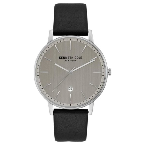 Kenneth Cole Classic Watch For Men with Black Genuine Leather Strap Kenneth Cole Classic Watch For Men with Black Genuine Leather Strap