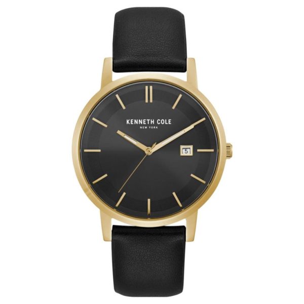Kenneth Cole Classic Watch For Men with Black Genuine Leather Strap Kenneth Cole Classic Watch For Men with Black Genuine Leather Strap