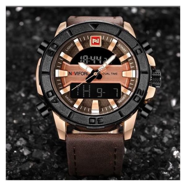 Naviforce Mens Watch Brown NF9114 Naviforce Mens Watch Brown NF9114