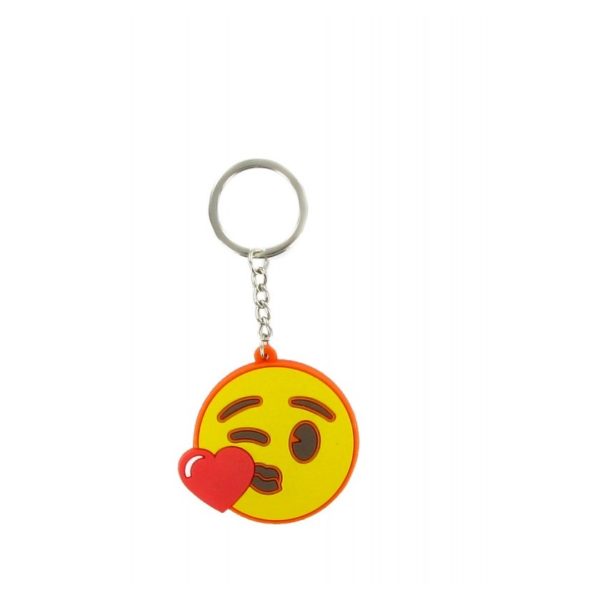 Comansi Emoji Heart Kiss Face Keychain E10001 Comansi Emoji Heart Kiss Face Keychain E10001