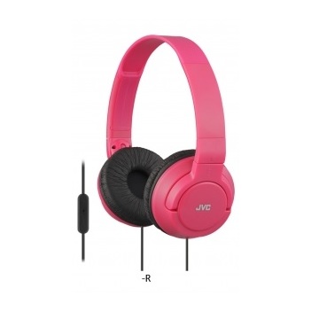 JVC Lightweight Wired Headphone Red HASR185R JVC Lightweight Wired Headphone Red HASR185R