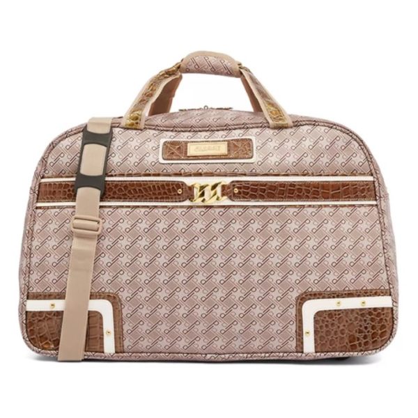 Summit Printed Polyester Duffel Bag Brown/Pink 22inch - 1255DA22PNK Summit Printed Polyester Duffel Bag Brown/Pink 22inch - 1255DA22PNK
