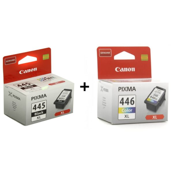 Canon PG445XL Ink Cartridge Black + CL446XL Ink Cartridge Color Canon PG445XL Ink Cartridge Black + CL446XL Ink Cartridge Color