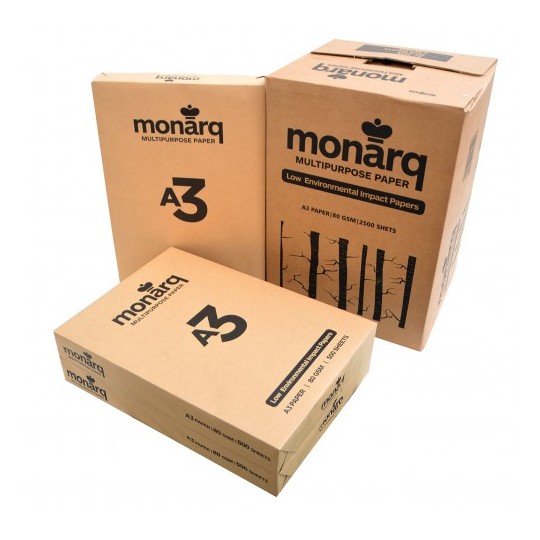 Monarq A3 Copy Paper 80GSM 500 Sheet