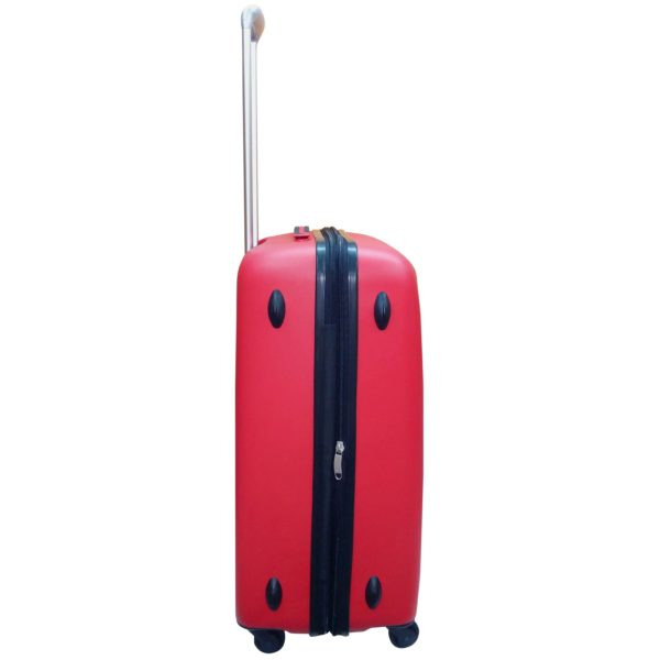 Highflyer WAVES Unbreakable Hard Trolley Luggage Bag 3pc Set TH-WAVES-3PC - Red Highflyer WAVES Unbreakable Hard Trolley Luggage Bag 3pc Set TH-WAVES-3PC - Red