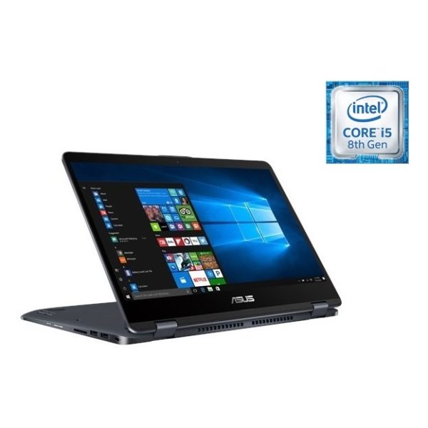 Asus VivoBook Flip 14 TP410UF Convertible Touch Laptop - Core i5 1.6GHz 6GB 1TB 2GB Win10 14inch FHD Grey Asus VivoBook Flip 14 TP410UF Convertible Touch Laptop - Core i5 1.6GHz 6GB 1TB 2GB Win10 14inch FHD Grey