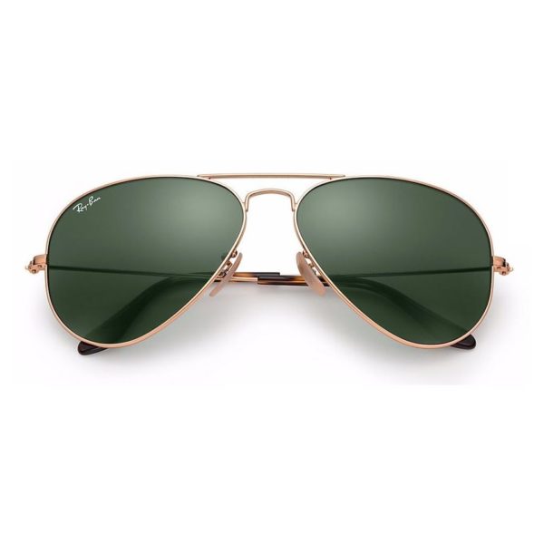 Buy Ray-Ban Unisex Sunglasses Green Classic G15/Gold Frame – RB34470001 ...