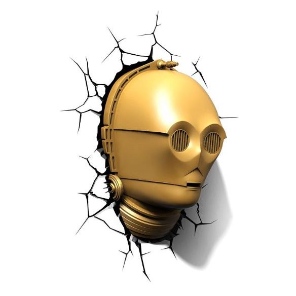 3DLightFX C3PO Star Wars 3D Decor Wall Light 50007 3DLightFX C3PO Star Wars 3D Decor Wall Light 50007