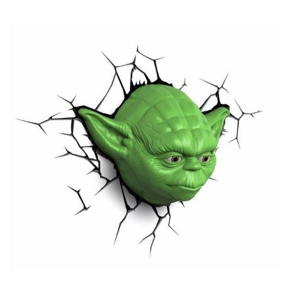 3DLightFX Star Wars Yoda Face 3D Decor Wall Light 50002 3DLightFX Star Wars Yoda Face 3D Decor Wall Light 50002