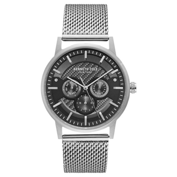 Kenneth Cole Dress Sport Watch For Men with Silver Stainless Steel Bracelet Kenneth Cole Dress Sport Watch For Men with Silver Stainless Steel Bracelet