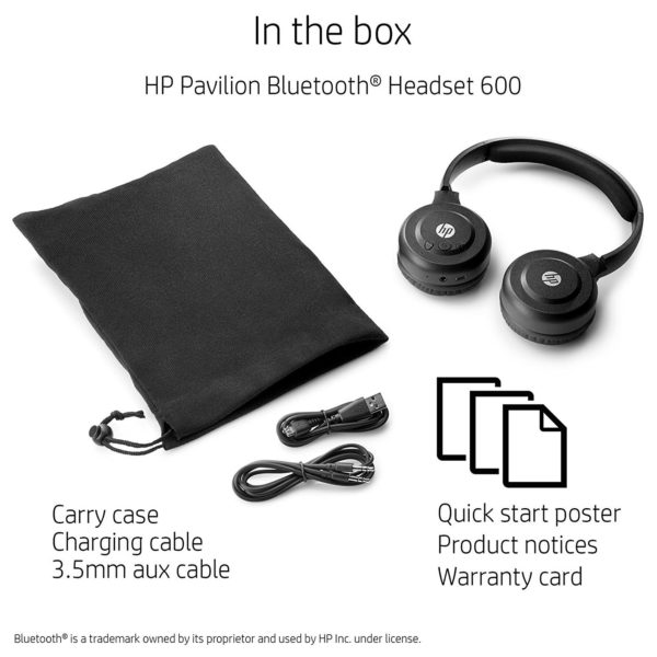 Buy HP 1SH06AA Pavilion 600 Bluetooth Headset Black – Price ...