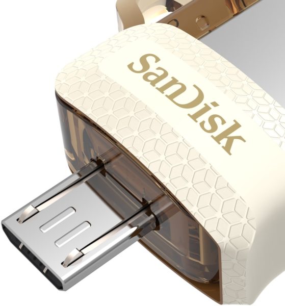 Sandisk Ultra Dual Drive USB Flash Drive 64GB White/Gold Sandisk Ultra Dual Drive USB Flash Drive 64GB White/Gold