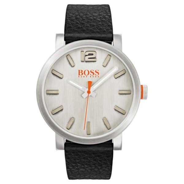 Hugo Boss Bilbao Watch For Men with Black Leather Strap Hugo Boss Bilbao Watch For Men with Black Leather Strap