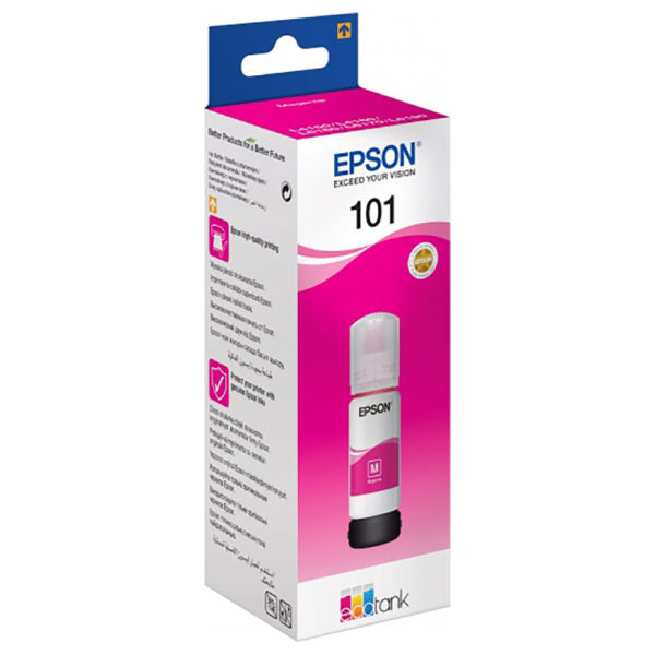 Epson C13T03V34A 101 Ecotank Ink Bottle Magenta Epson C13T03V34A 101 Ecotank Ink Bottle Magenta
