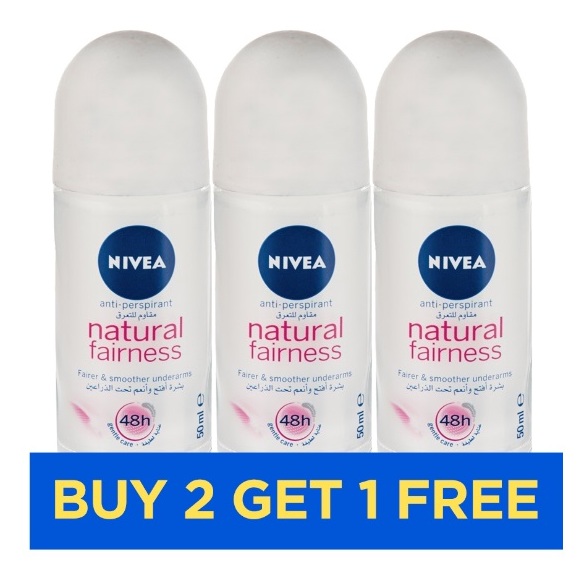Nivea Powder Natural Fairness Women 50ml - Buy 2 Get 1 Free Nivea Powder Natural Fairness Women 50ml - Buy 2 Get 1 Free