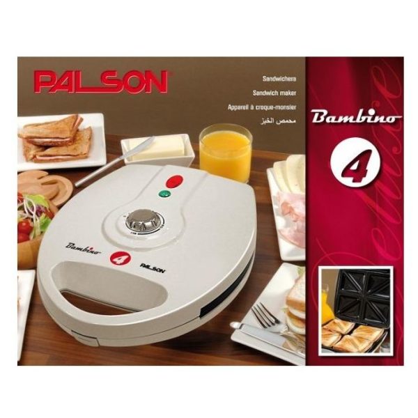 Palson Bambino 4 Sandwich Maker 30504 Palson Bambino 4 Sandwich Maker 30504