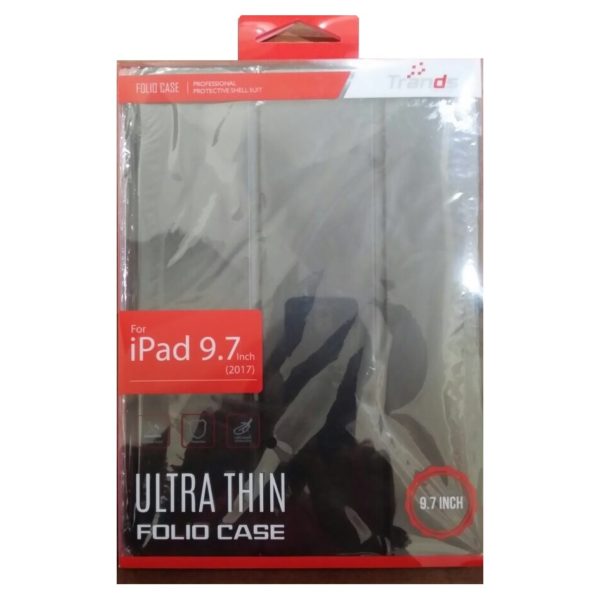 Trands TRCC8989 Ultra Thin Folio Case + RSP3015 Screen Glass Protector For Apple iPad 2017 9.7inch Trands TRCC8989 Ultra Thin Folio Case + RSP3015 Screen Glass Protector For Apple iPad 2017 9.7inch