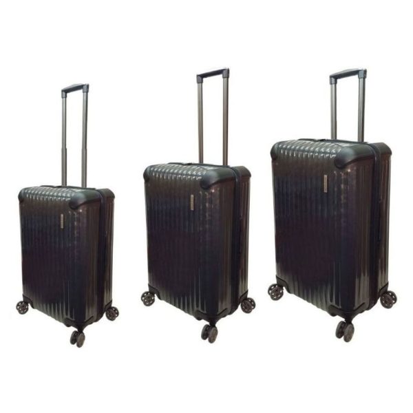 Highflyer T1000 Trolley Luggage Bag Black 3pc Set TH1000PPC3PC Highflyer T1000 Trolley Luggage Bag Black 3pc Set TH1000PPC3PC