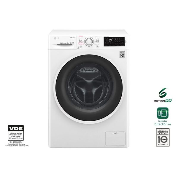 LG Front Load Washer 8kg F4J6TNP0W LG Front Load Washer 8kg F4J6TNP0W