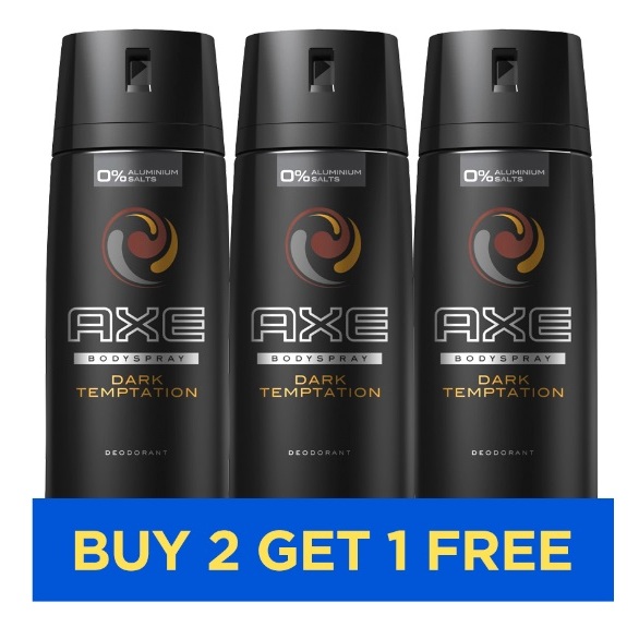 Buy Axe Dark Temptation Men 150ml Buy 2 Get 1 Free Price