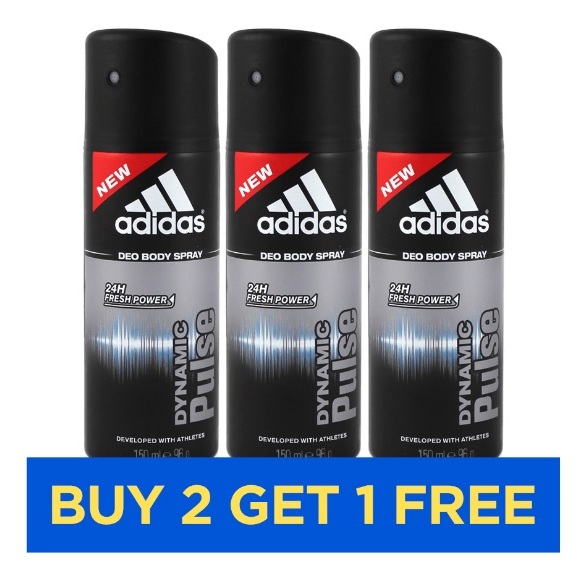 Adidas Dynamic Pulse Men 150ml - Buy 2 Get 1 Free Adidas Dynamic Pulse Men 150ml - Buy 2 Get 1 Free