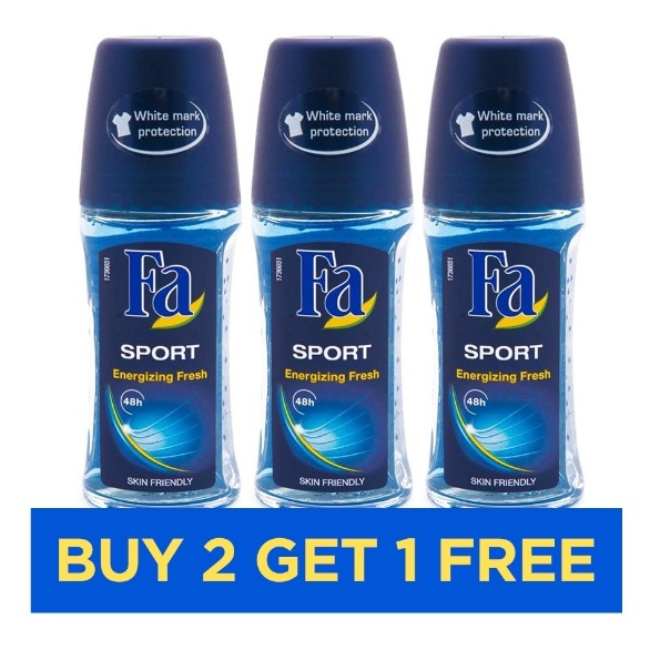 FA Sport Men Roll On 50ml - Buy 2 Get 1 Free FA Sport Men Roll On 50ml - Buy 2 Get 1 Free
