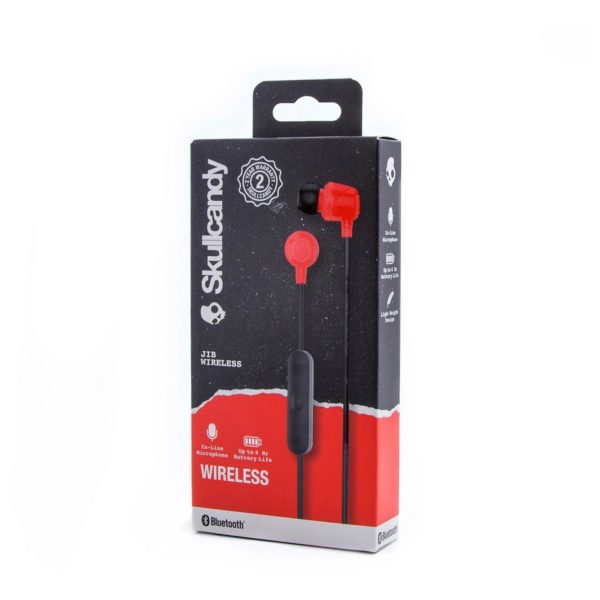 Skullcandy S2DUWK010 JIB Wireless In-Ear Headphones Red + JIB Earbud Wired Earphone Skullcandy S2DUWK010 JIB Wireless In-Ear Headphones Red + JIB Earbud Wired Earphone